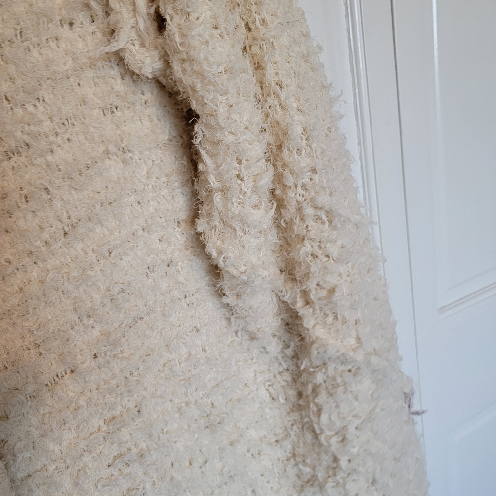 Free People Long Shag Vest Cardigan - Picture 6 of 7